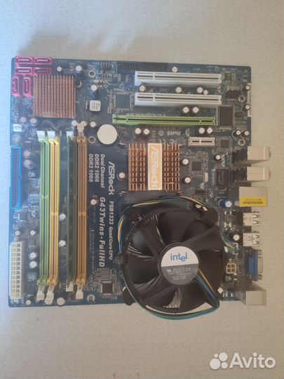Материнская плата 775 + E7300 +4GB DDR3