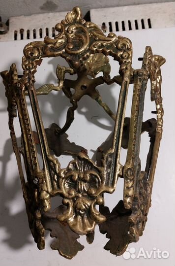 Старинная бронзовая люстра