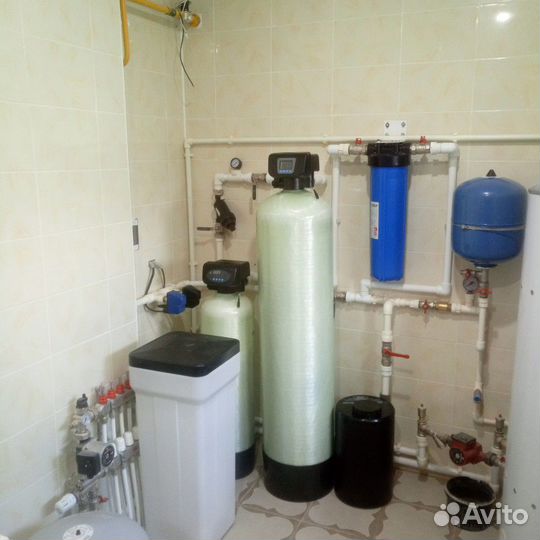 Монтаж систем водоочистки, отопления, водопровода