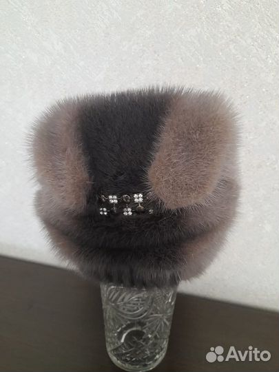 Шапка норковая женская