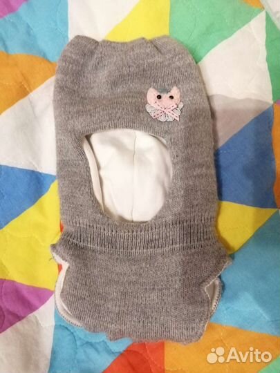 Шапка шлем 1-2 года