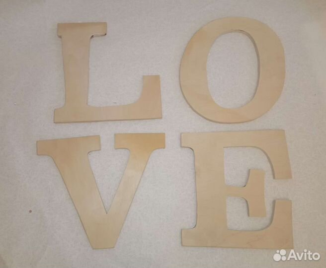 Буквы на свадьбу 33*33 love