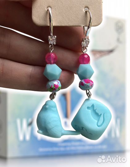 Серьги 925 Wingspan Крылья настольная игра