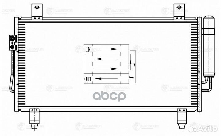 Радиатор кондиционера lrac1162 luzar