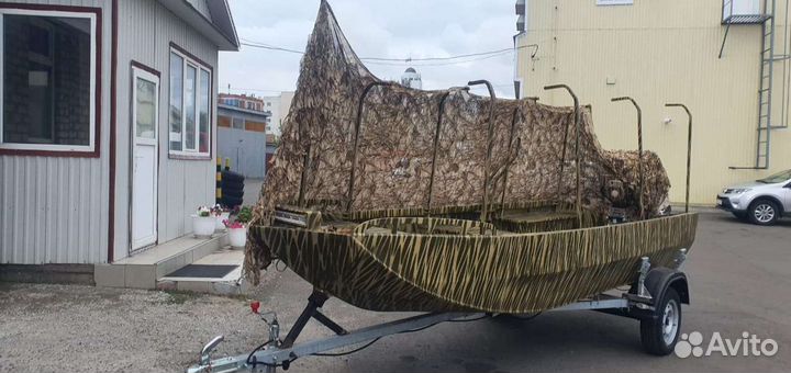 Лодка-болотоход + мотор