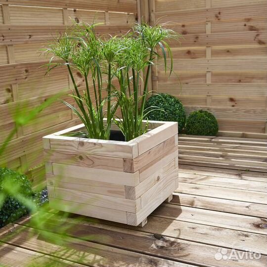 Кашпо из дерева для улицы
