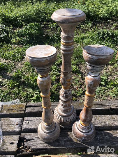 Подсвечники напольные из Индонезии