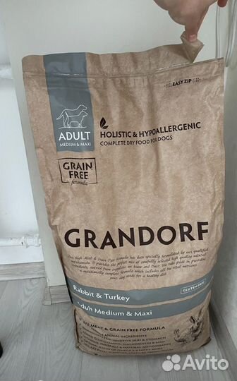 Корм для собак grandorf с кроликом