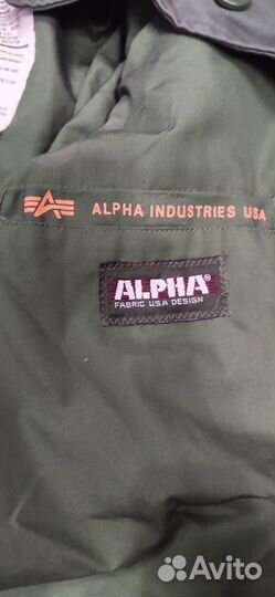 Куртка М-65, Alpha Industries, олива, оригинал