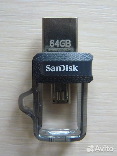 Флешка SanDisk 64GB OTG USB3.0/microUSB