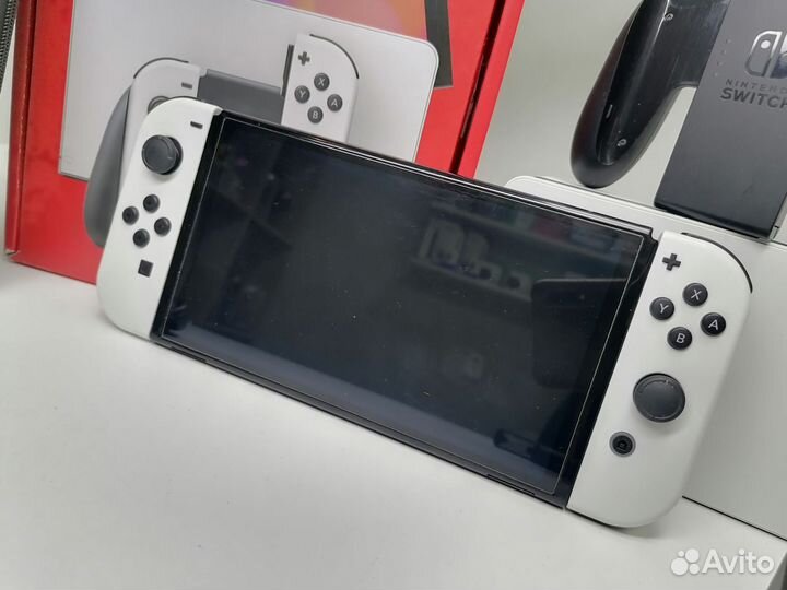 Nintendo Switch Oled 192gb Прошита+999игр/Белая