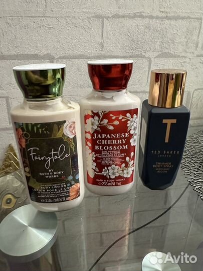 The bath and body лосьон, Ted baker спрей