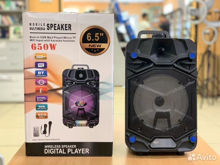 Портативные колонки караоке в ассортименте