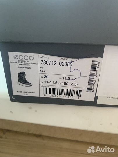 Зимние ботинки Ecco 29