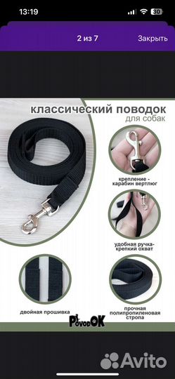 Ошейник и поводок для собак