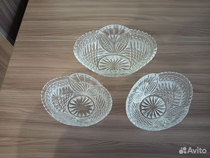 Хрустальные салатники СССР