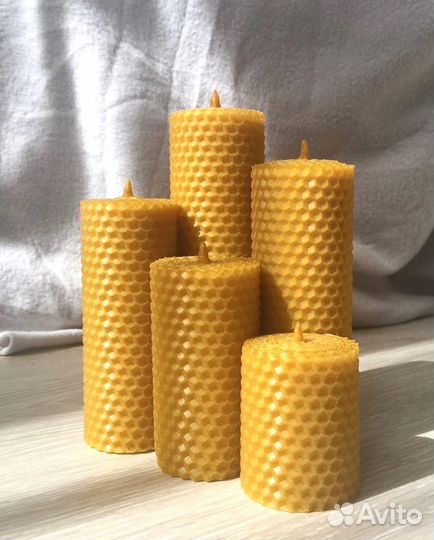 Свечи ручной работы из вощины
