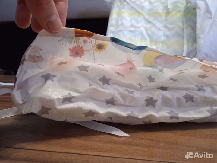 Бортики подушки в детскую кроватку новые+mothercar