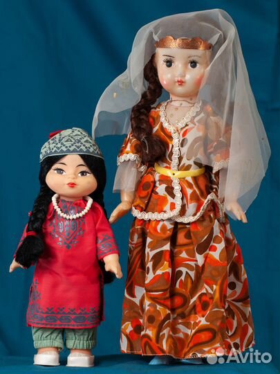 Куклы СССР национальные, Средняя Азия, 1980-е годы