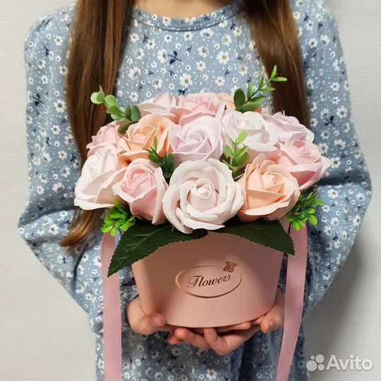 Букет из мыльных цветов. Мыльные цветы