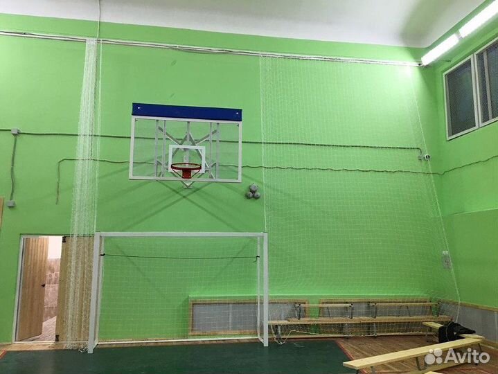 Сетка для окон в спорт зал