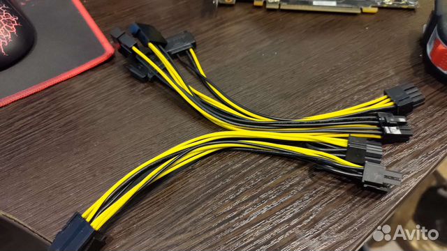 Переходник cpu-vga 2x8pin, molex-8pin, sata-8pin