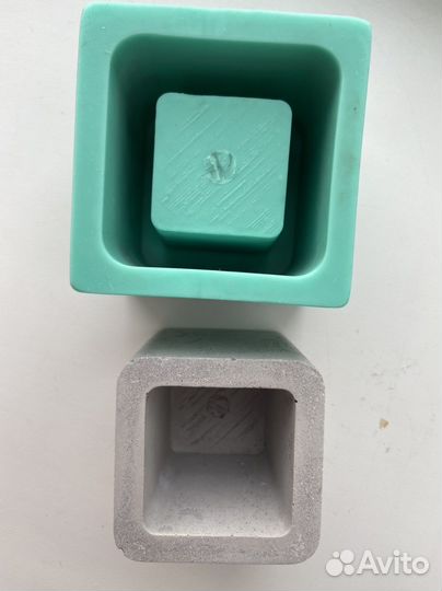 Силиконовая форма куб для бетона и гипса молд