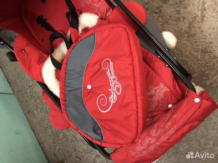 Детские санки с колесиками