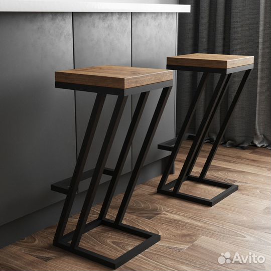 Барный стул в стиле лофт