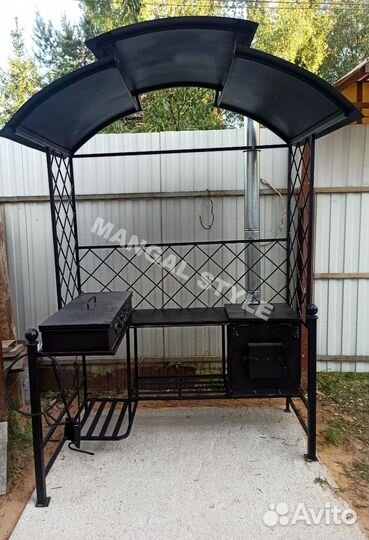 Мангал в стиле лофт