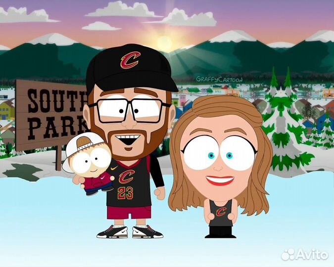 Картина в стиле рик и морти портрет на заказ