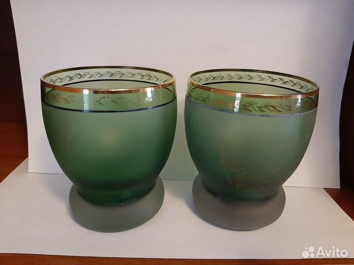 Вазы рубиновое стекло