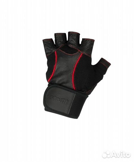 Перчатки атлетические starfit SU-120, чёрный (XL)