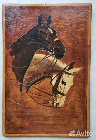 2 картины с янтарем времен СССР