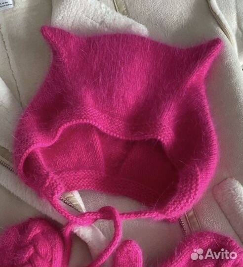 Чепчик с ушками котошапка