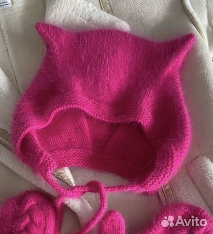 Чепчик с ушками котошапка