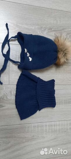 Комплект шапка и шарф для мальчика