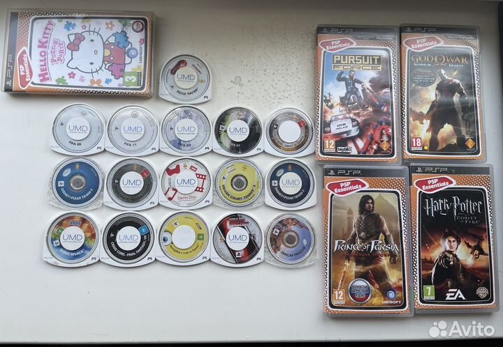 Диски с играми на Sony PSP