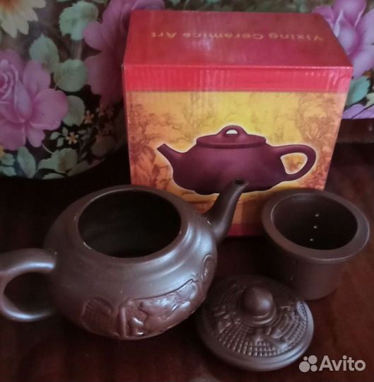 Новый заварочный чайник, глиняный