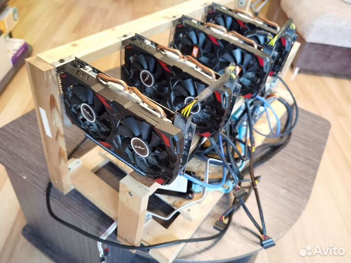 Риг на 4 RX 580 8gb