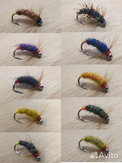 Набор мушек на хариуса и ленка