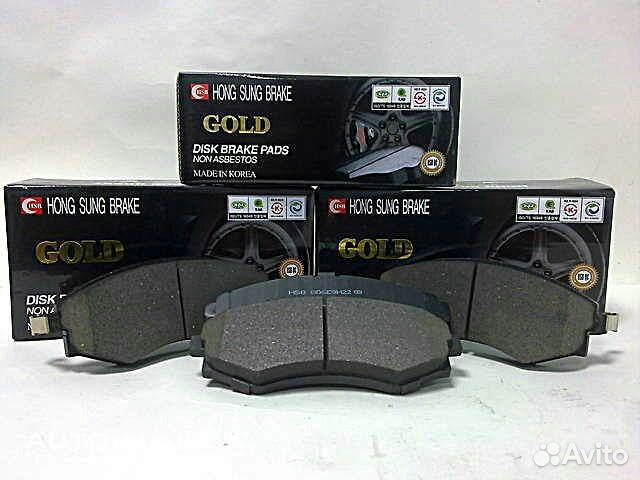 Колодки тормозные передние Рио, Солярис