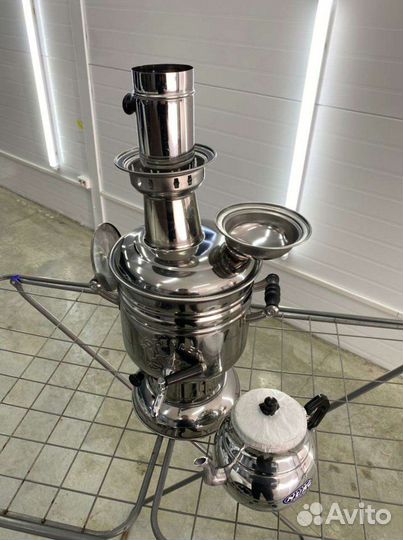 Самовар на дровах углях в Краснодаре