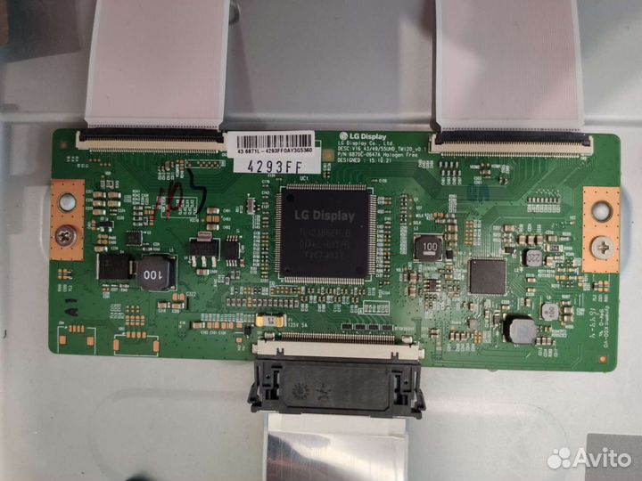 T-CON (logic) плата. Шлейф T-CON. LED подсветка