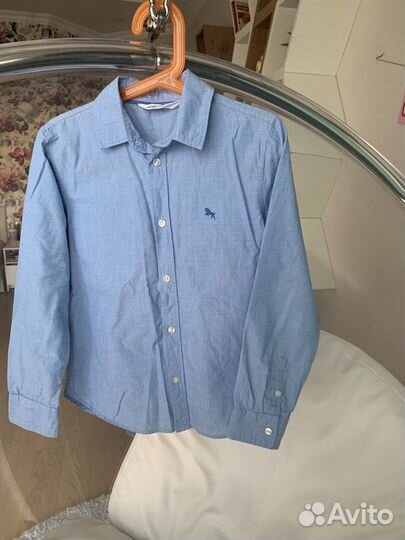 Рубашка на мальчика h&m 134 8-9 лет