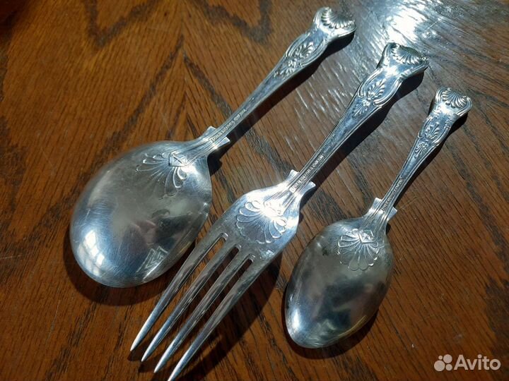 Антикварный сет столовых приборов