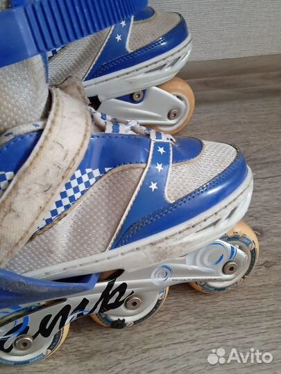 Роликовые коньки раздвижные размер 36-39
