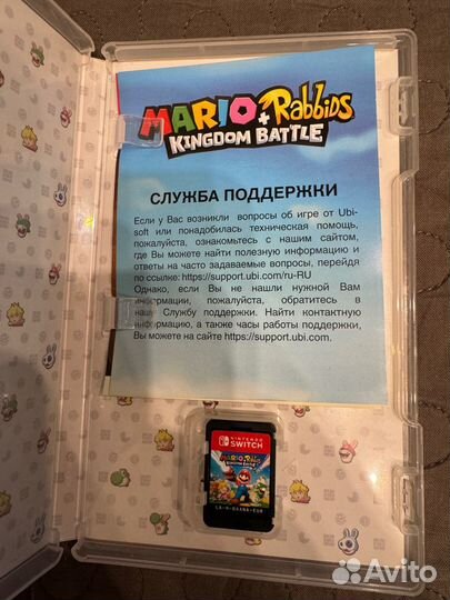 Картридж на nintendo switch mario rabbids