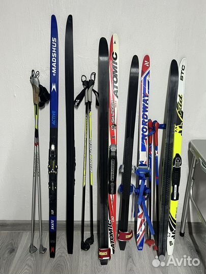 Беговые лыжи конек и классика 120-130