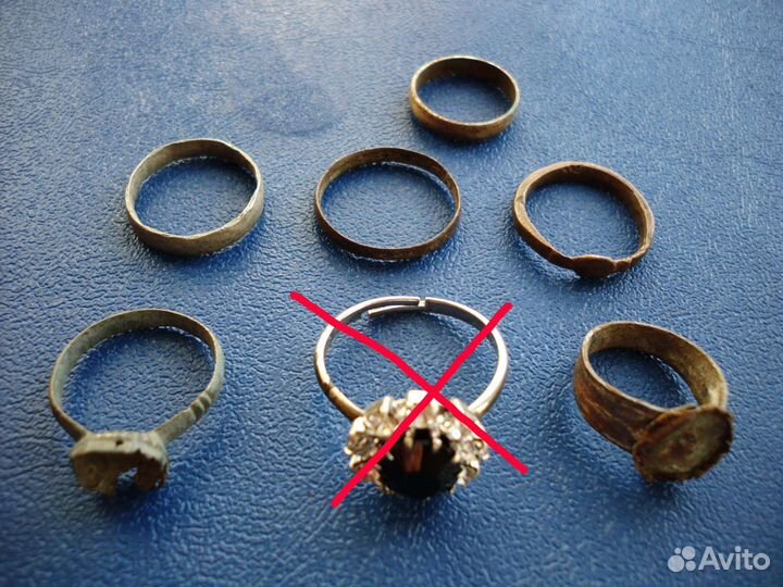 Кольца старинные и современные, цена за 1 шт